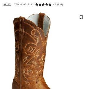 Ariat Brown Teal Western Boots